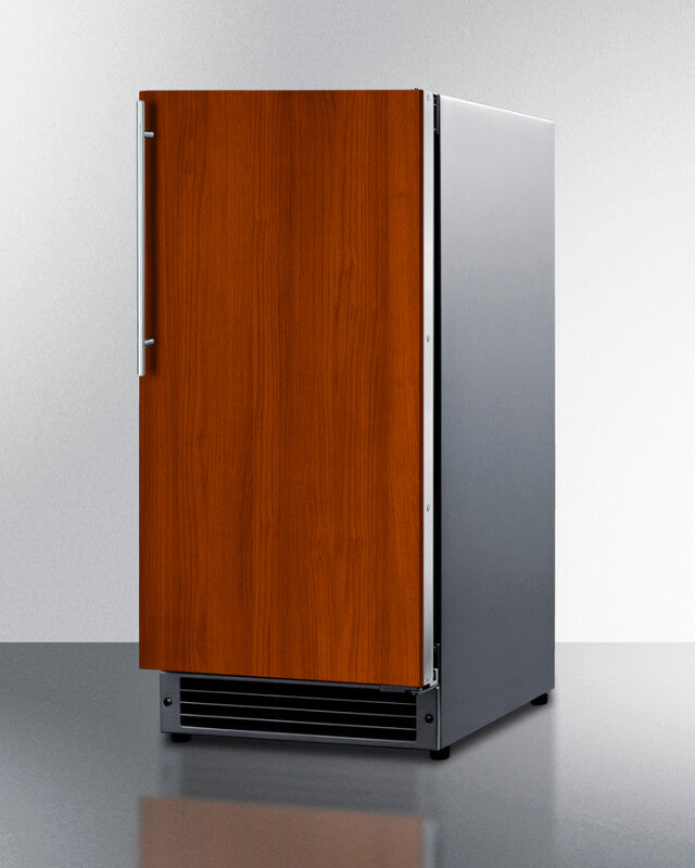 SUMMIT 15" Wide 25 lb. Drain-Free Icemaker, ADA Compliant (Panel Not Included) - Panel-Ready (BIM26H32IF)