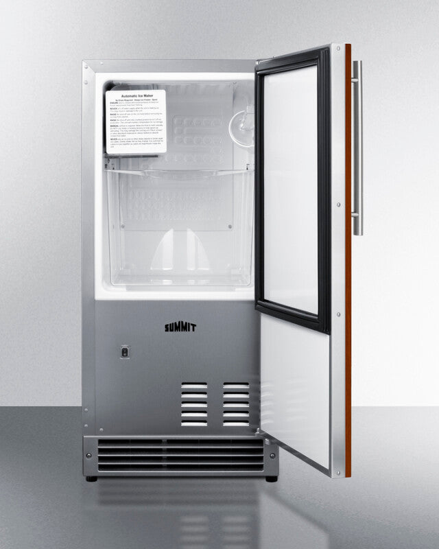 SUMMIT 15" Wide 25 lb. Drain-Free Icemaker, ADA Compliant (Panel Not Included) - Panel-Ready (BIM26H32IF)