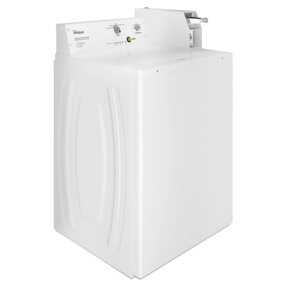 WHIRLPOOL Commercial Top-Load Washer, Coin Slide - White (CAE2745FQ)