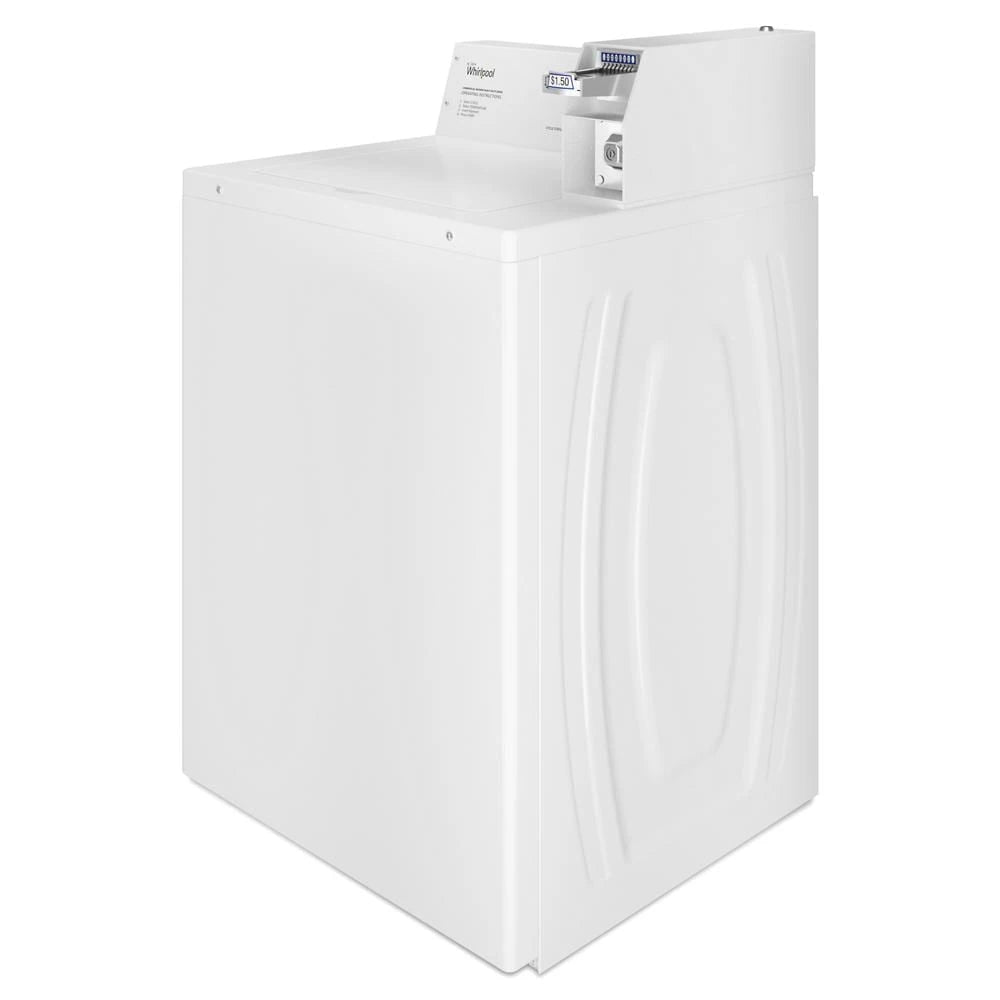 WHIRLPOOL Commercial Top-Load Washer, Coin Slide - White (CAE2745FQ)