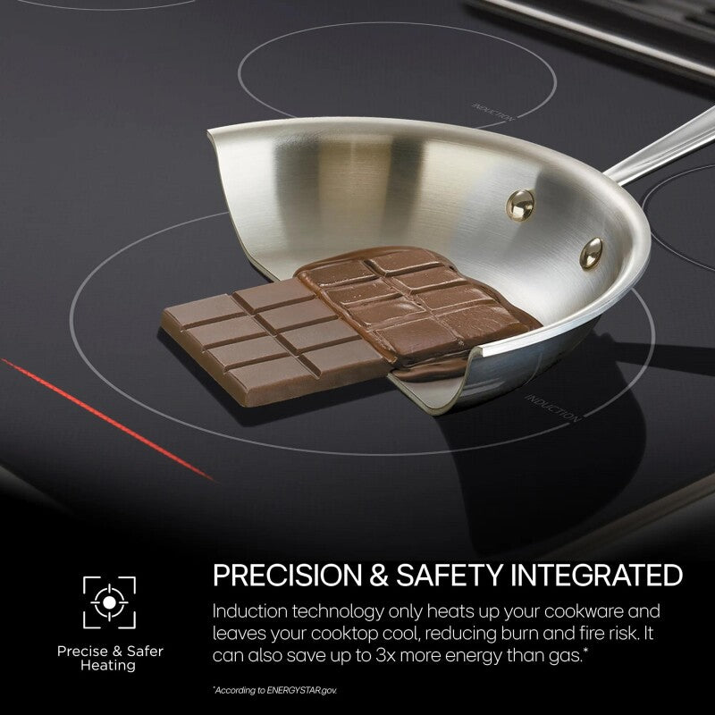 LG 36 Inch Smart Induction Cooktop With Ultraheat™ 4.3kw Element - Black Ceramic (CBIH3613BE)