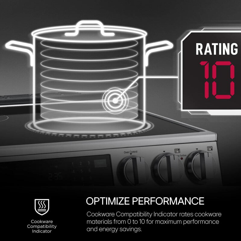 LG 36 Inch Smart Induction Cooktop With Ultraheat™ 4.3kw Element - Black Ceramic (CBIH3613BE)