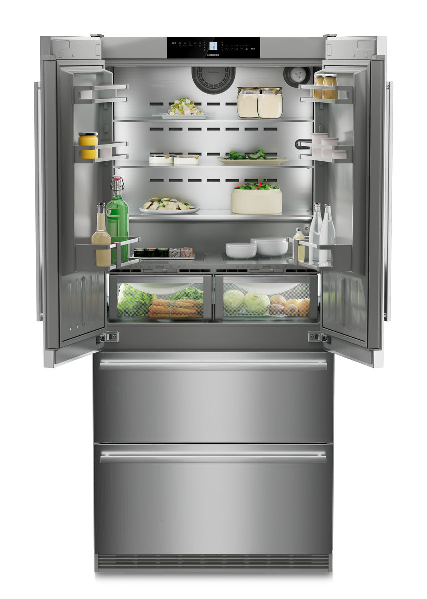LIEBHERR Refrigerator-Freezer Combination with BioFresh, left fix/right fix Hinged - Stainless (CBS2092G)