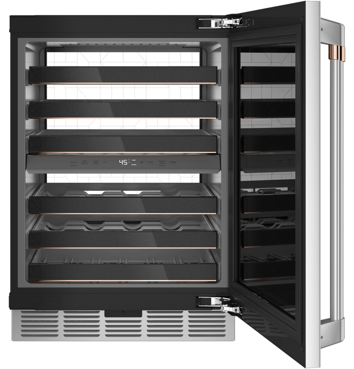 CAFE Caf? 46-bottle Dual Zone Wine Cooler - Stainless Steel (CCP06DP2PS1)