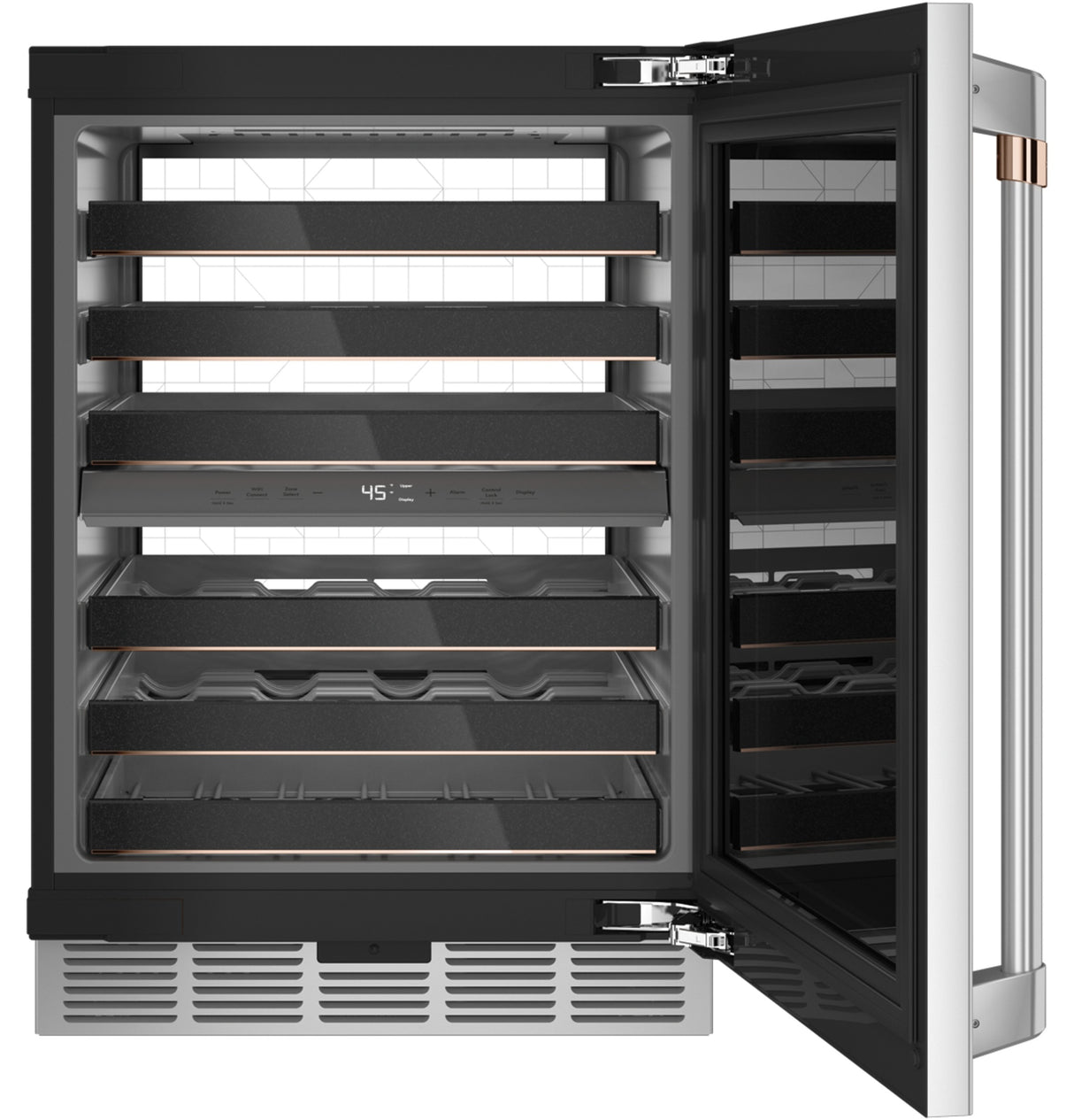 CAFE Caf? 46-bottle Dual Zone Wine Cooler - Stainless Steel (CCP06DP2PS1)