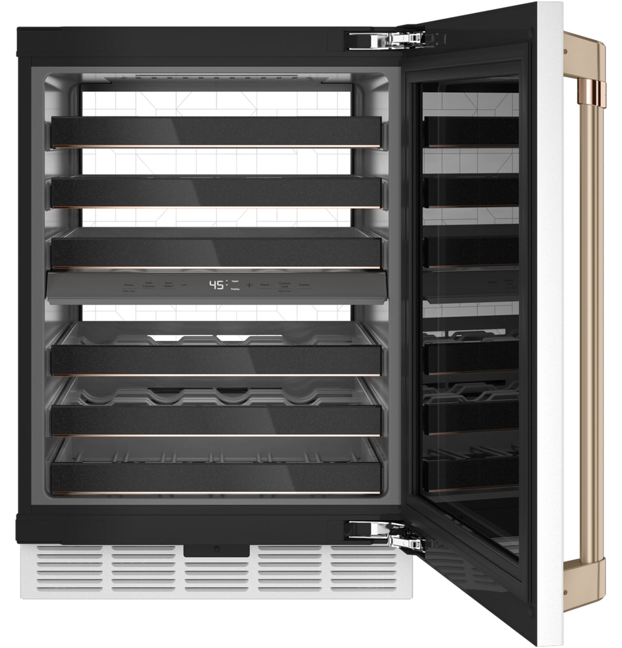 CAFE Caf? 46-bottle Dual Zone Wine Cooler - Matte White (CCP06DP4PW2)
