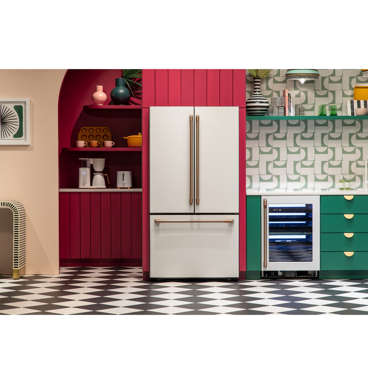 CAFE CAF?™ Wine Center - Matte White (CCP06DP4PW2)