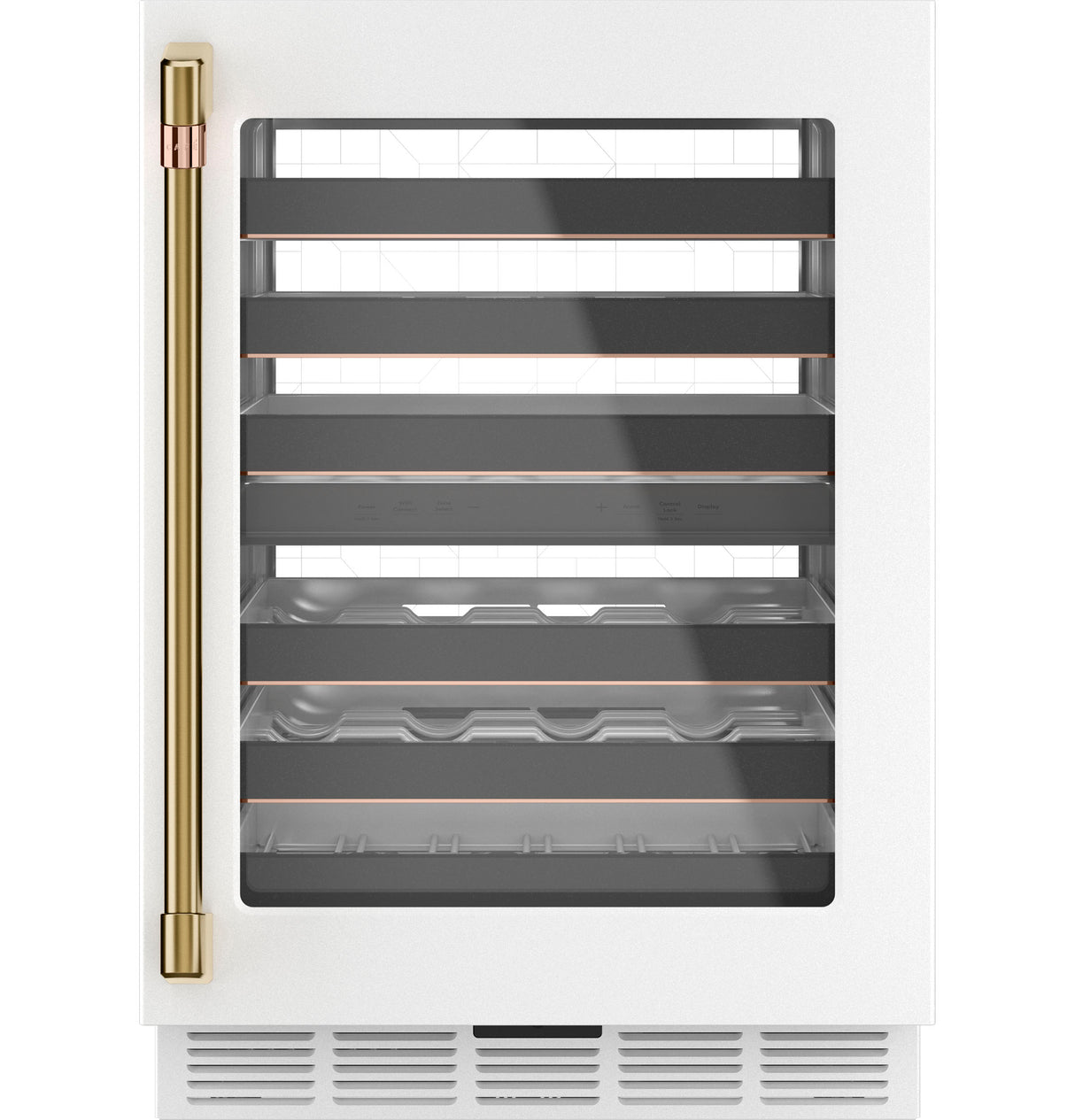 Cafe Caf? 46-bottle Dual Zone Wine Cooler - Matte White (CCP06DP4PW2)