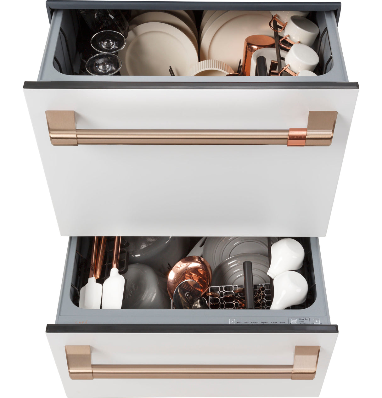CAFE CAF?™ Dishwasher Double Drawer - Matte White (CDD420P4TW2)