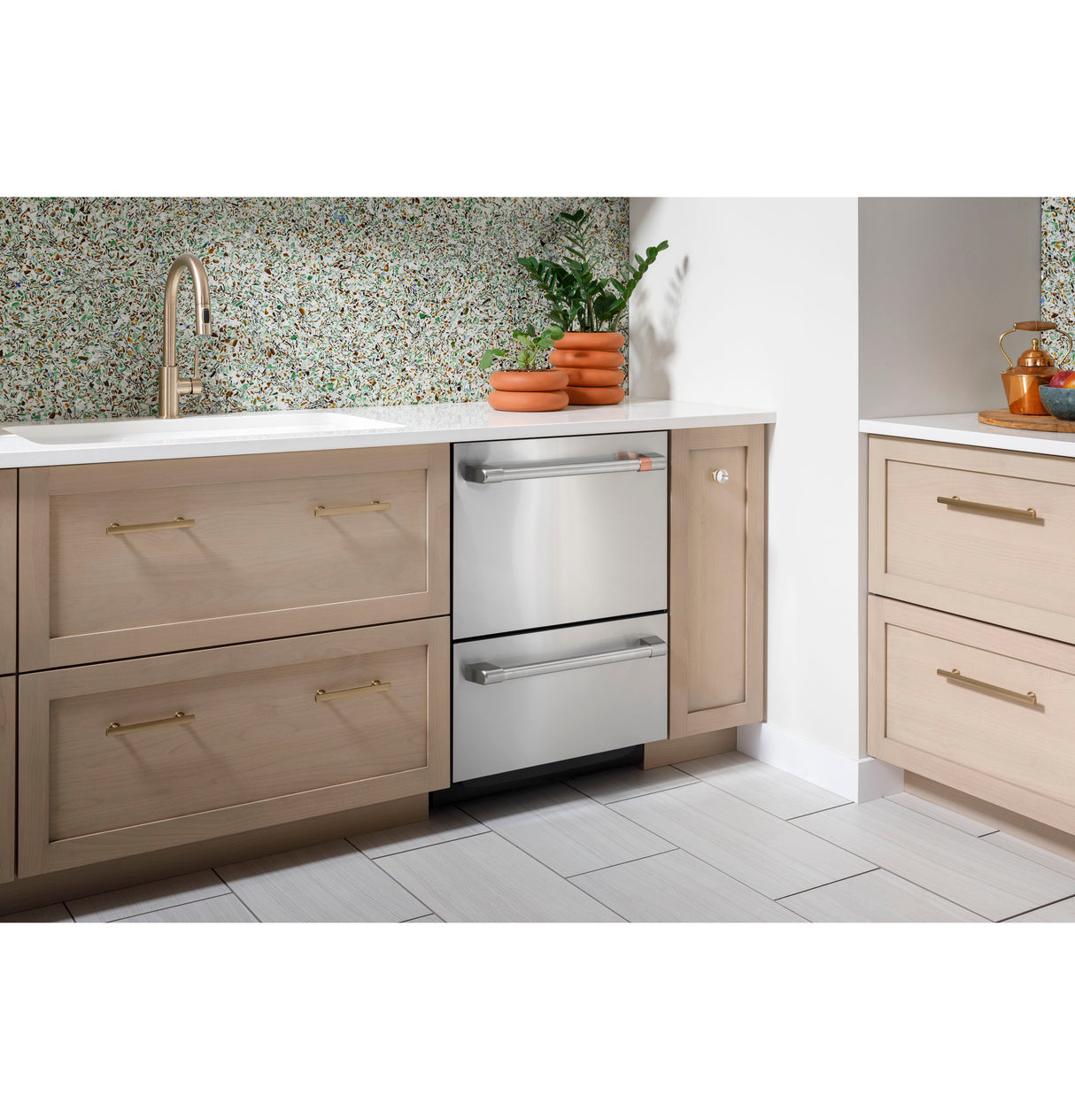 Cafe CAF?™ Dishwasher Double Drawer - Matte White (CDD420P4TW2)
