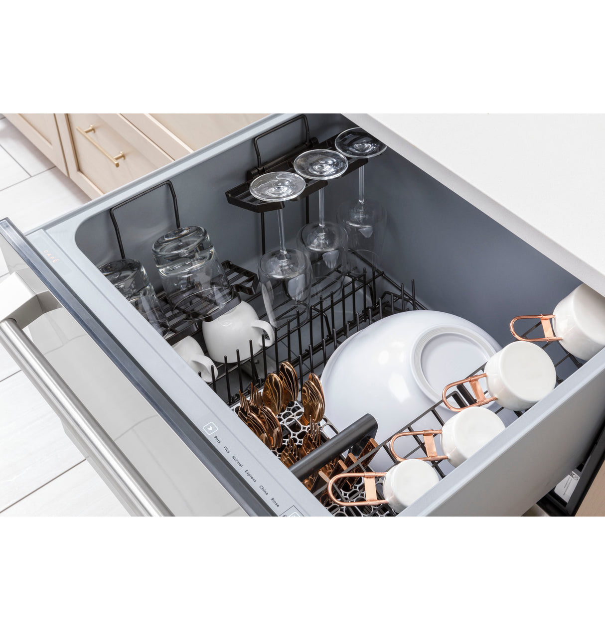 Cafe CAF?™ Dishwasher Double Drawer - Matte White (CDD420P4TW2)