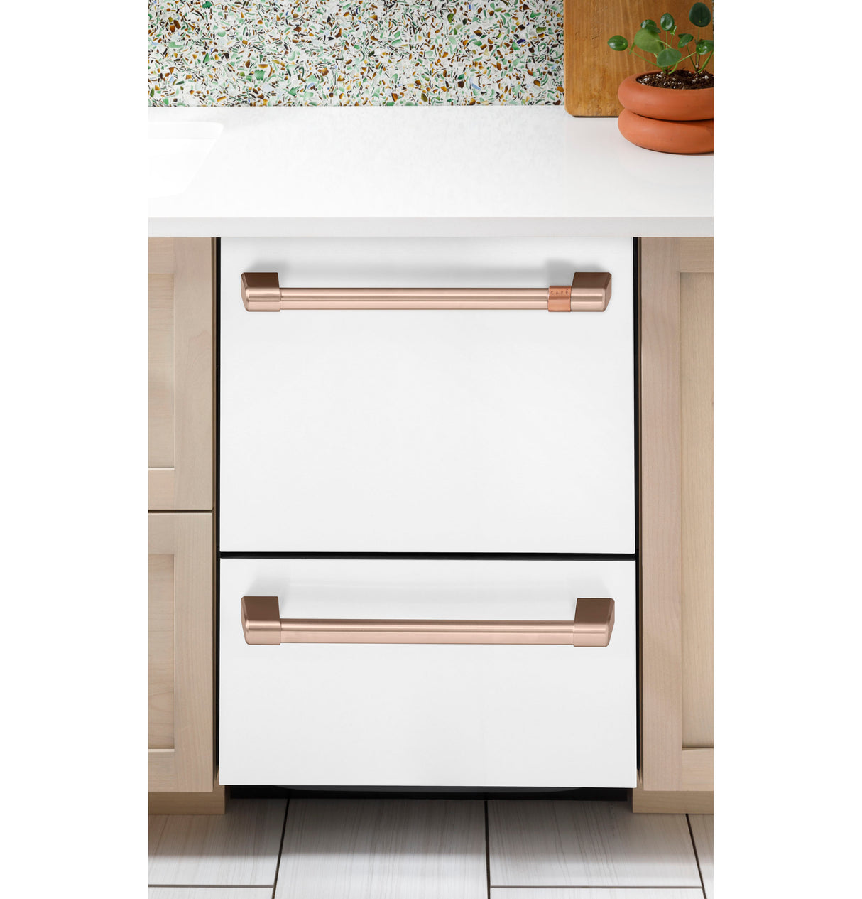 Cafe CAF?™ Dishwasher Double Drawer - Matte White (CDD420P4TW2)