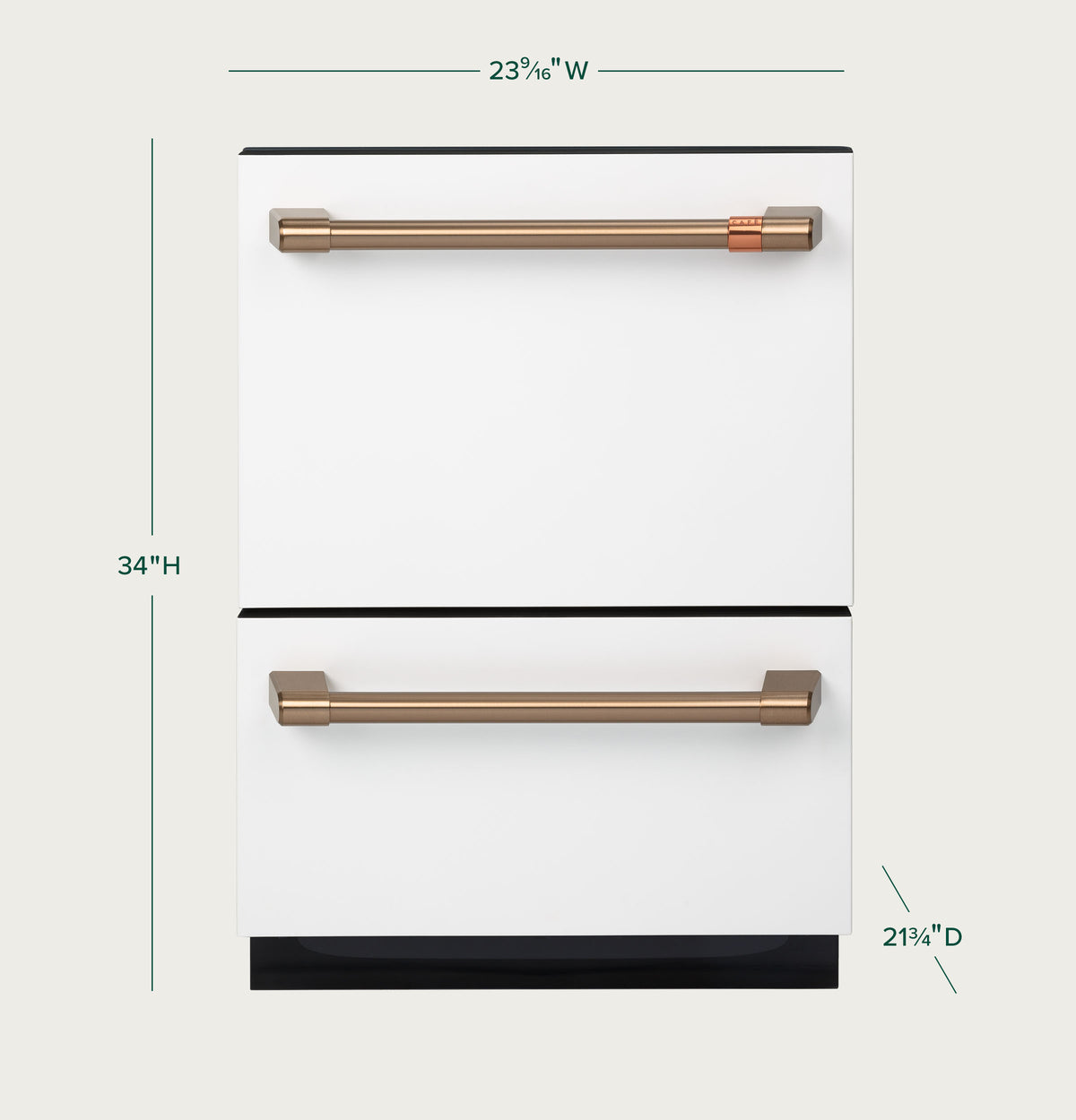 CAFE Caf? Dishwasher Double Drawer - Matte White (CDD420P4TW2)