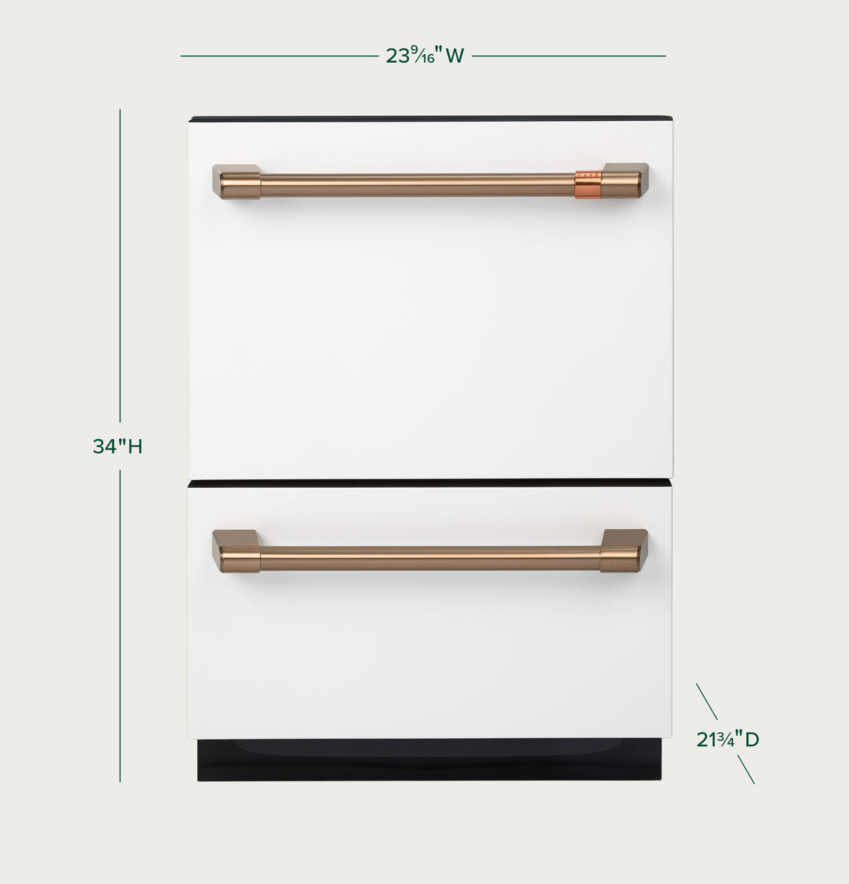 Cafe CAF?™ Dishwasher Double Drawer - Matte White (CDD420P4TW2)