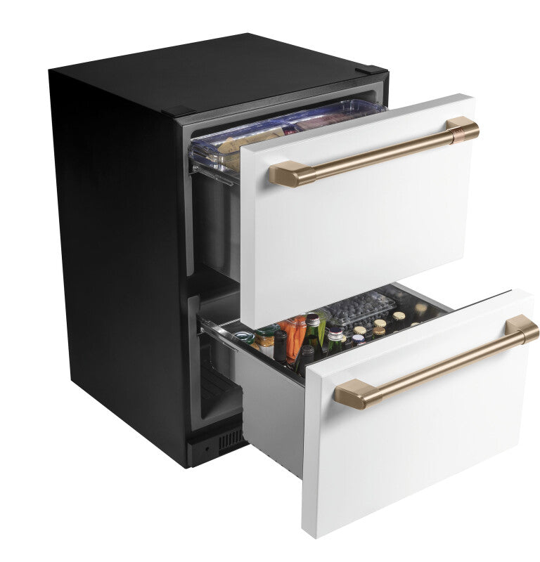 CAFE Caf? 5.7 Cu. Ft. Built-in Dual-drawer Refrigerator - Matte White (CDE06RP4NW2)