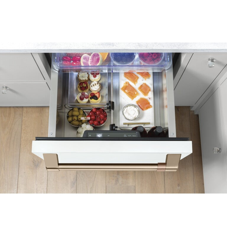 CAFE Caf? 5.7 Cu. Ft. Built-in Dual-drawer Refrigerator - Matte White (CDE06RP4NW2)