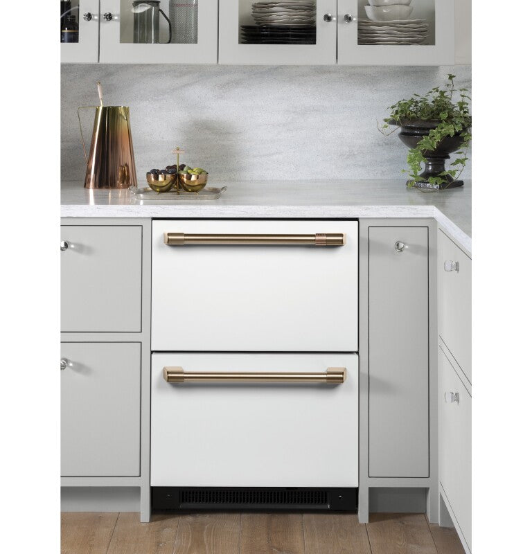 CAFE Caf? 5.7 Cu. Ft. Built-in Dual-drawer Refrigerator - Matte White (CDE06RP4NW2)