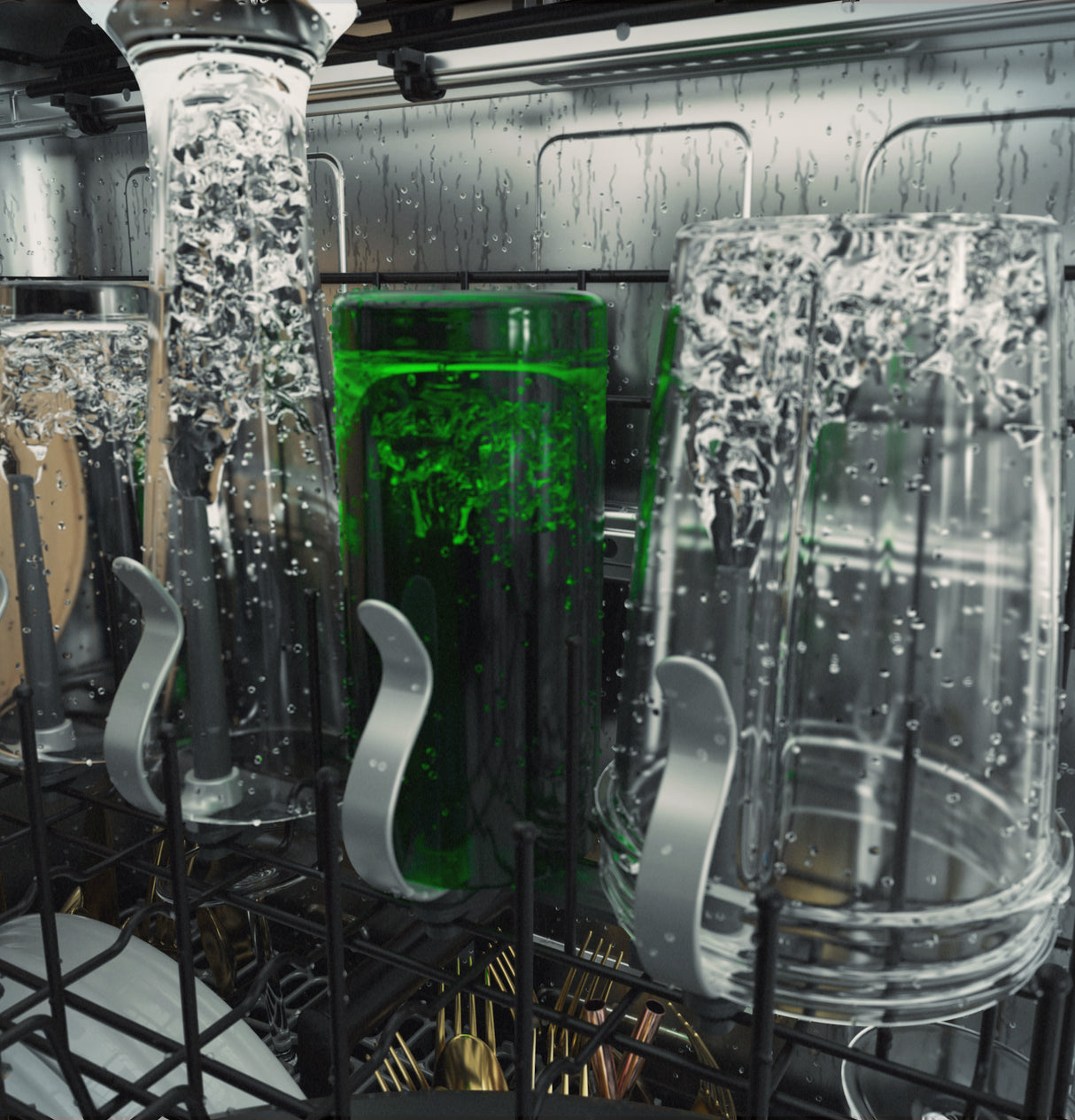 Cafe CAF?™ CustomFit ENERGY STAR Stainless Interior Dishwasher with Ultra Wash & Dry, 42 dBA - Stainless Steel (CDT828P2VS1)