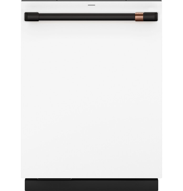 CAFE Caf? Customfit Stainless Interior Smart Dishwasher With Ultra Wash Top Rack And Dual Convection Ultra Dry, Led Lights, 39 Dba - Matte White (CDT888P4VW2)