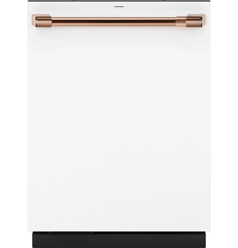 CAFE Caf? Customfit Stainless Interior Smart Dishwasher With Ultra Wash Top Rack And Dual Convection Ultra Dry, Led Lights, 39 Dba - Matte White (CDT888P4VW2)