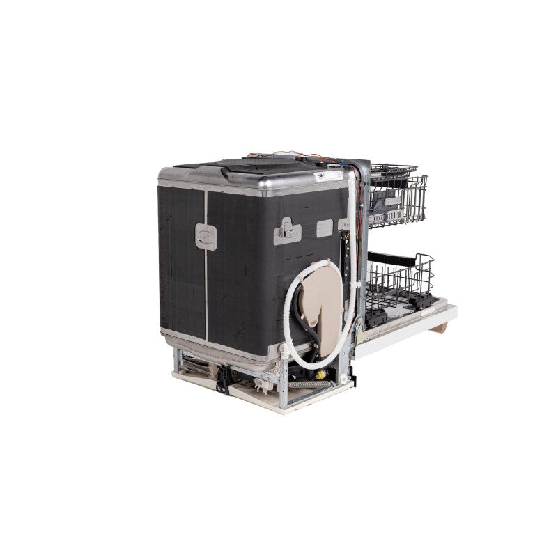 CAFE Caf? Customfit Stainless Interior Smart Dishwasher With Ultra Wash Top Rack And Dual Convection Ultra Dry, Led Lights, 39 Dba - Matte White (CDT888P4VW2)