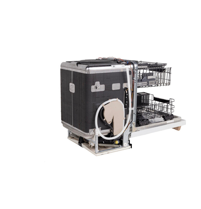 CAFE Caf? Customfit Stainless Interior Smart Dishwasher With Ultra Wash Top Rack And Dual Convection Ultra Dry, Led Lights, 39 Dba - Matte White (CDT888P4VW2)