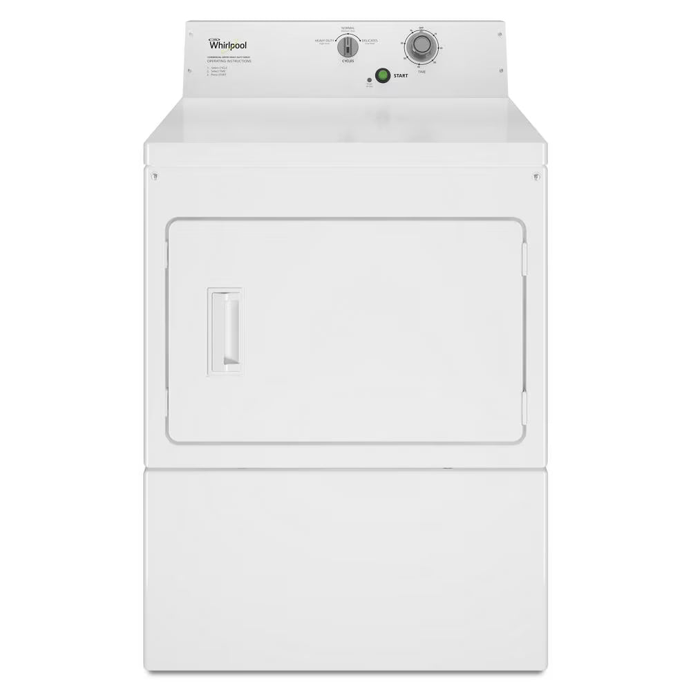 Whirlpool Commercial Electric Super-Capacity Dryer, Non-Coin - White (CEM2795JQ)