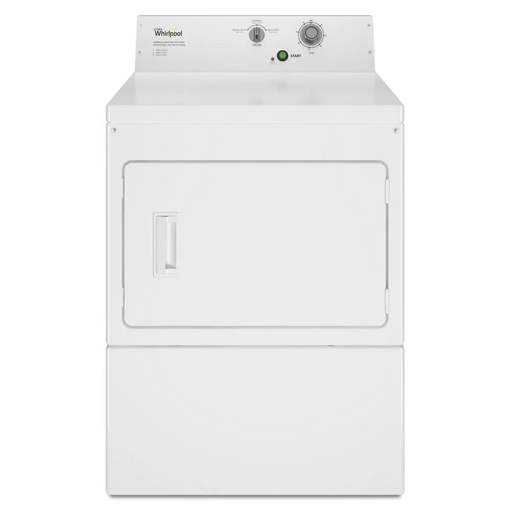 WHIRLPOOL Commercial Electric Super-Capacity Dryer, Non-Coin - White (CEM2795JQ)