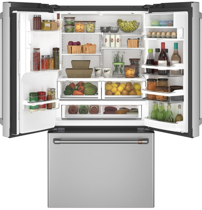 CAFE Caf? 27.7 Cu. Ft. Smart French-door Refrigerator With Hot Water Dispenser - Stainless Steel (CFE28TP2MS1)