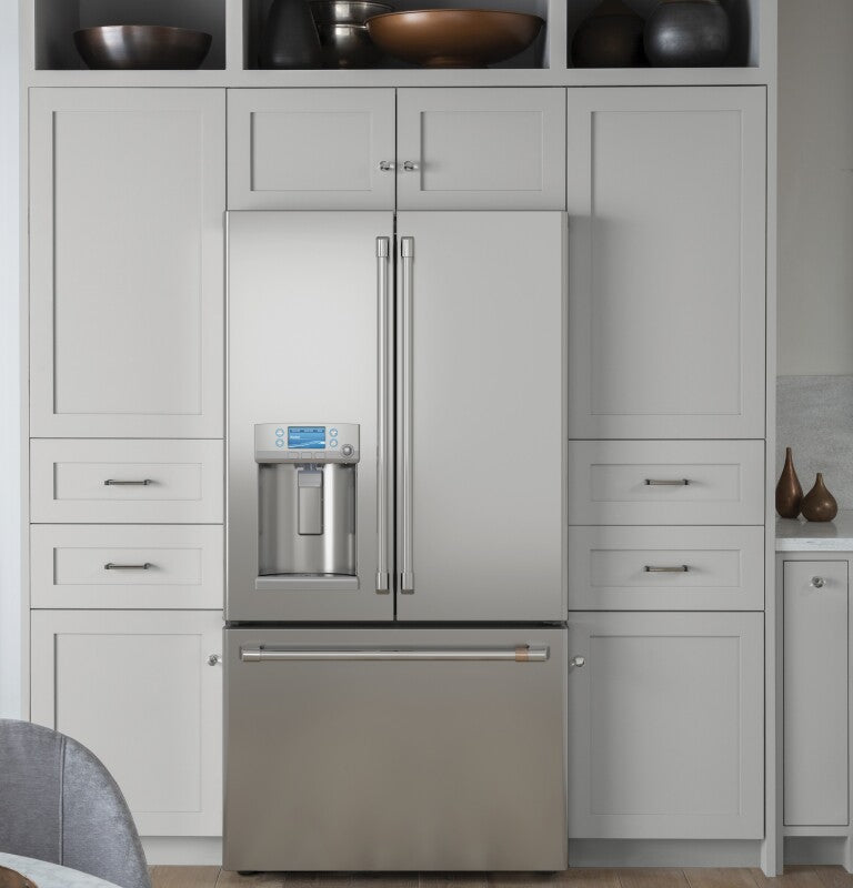 CAFE Caf? 27.7 Cu. Ft. Smart French-door Refrigerator With Hot Water Dispenser - Stainless Steel (CFE28TP2MS1)