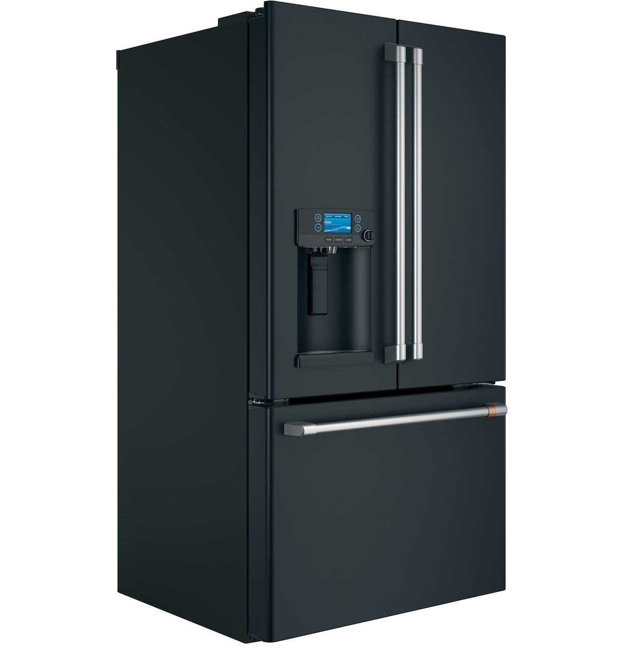 CAFE Caf? 27.7 Cu. Ft. Smart French-door Refrigerator With Hot Water Dispenser - Matte Black (CFE28TP3MD1)