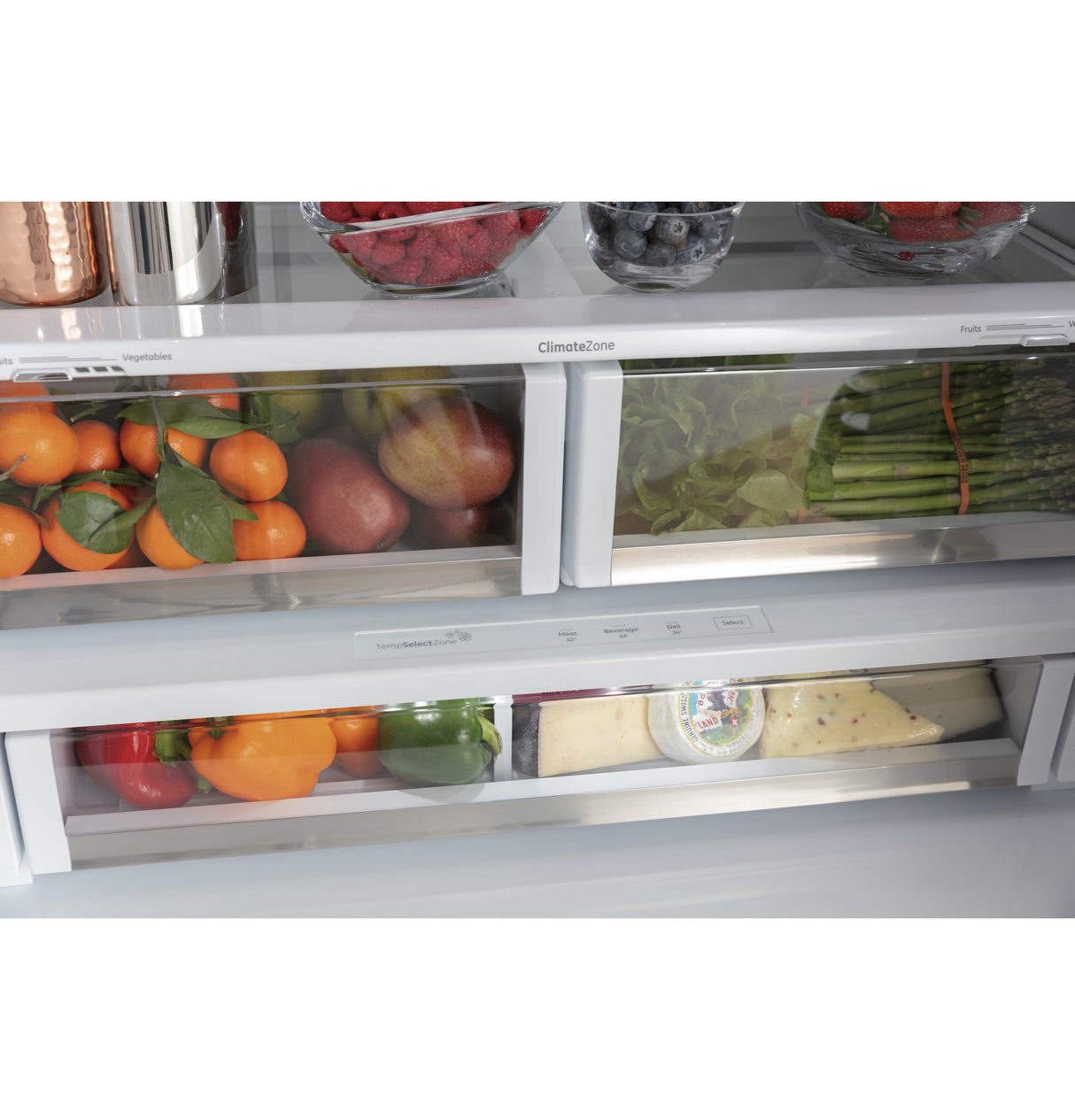 CAFE Caf? 27.7 Cu. Ft. Smart French-door Refrigerator With Hot Water Dispenser - Matte Black (CFE28TP3MD1)