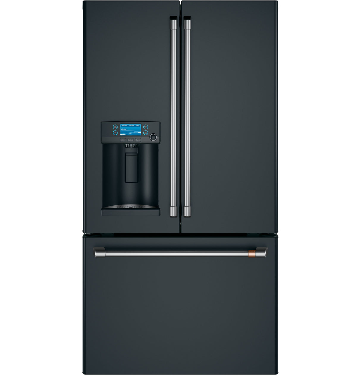 CAFE Caf? 27.7 Cu. Ft. Smart French-door Refrigerator With Hot Water Dispenser - Matte Black (CFE28TP3MD1)