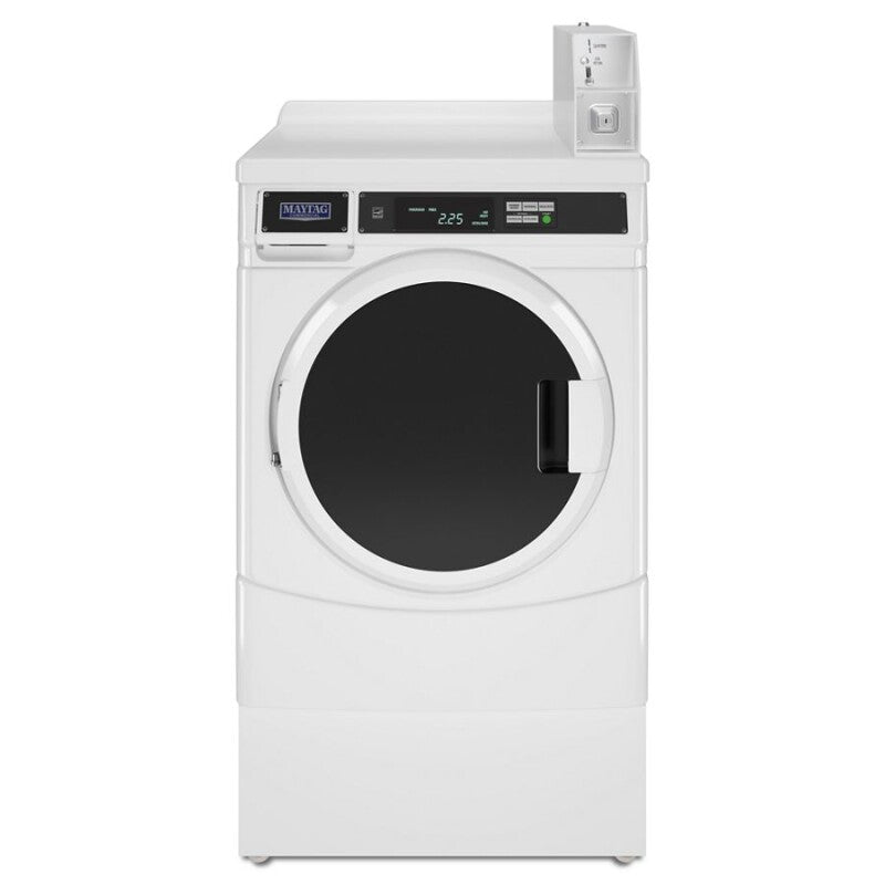 Whirlpool 27" Commercial Gas Front-Load Dryer, Non-Vend - White (CGD9160GW)