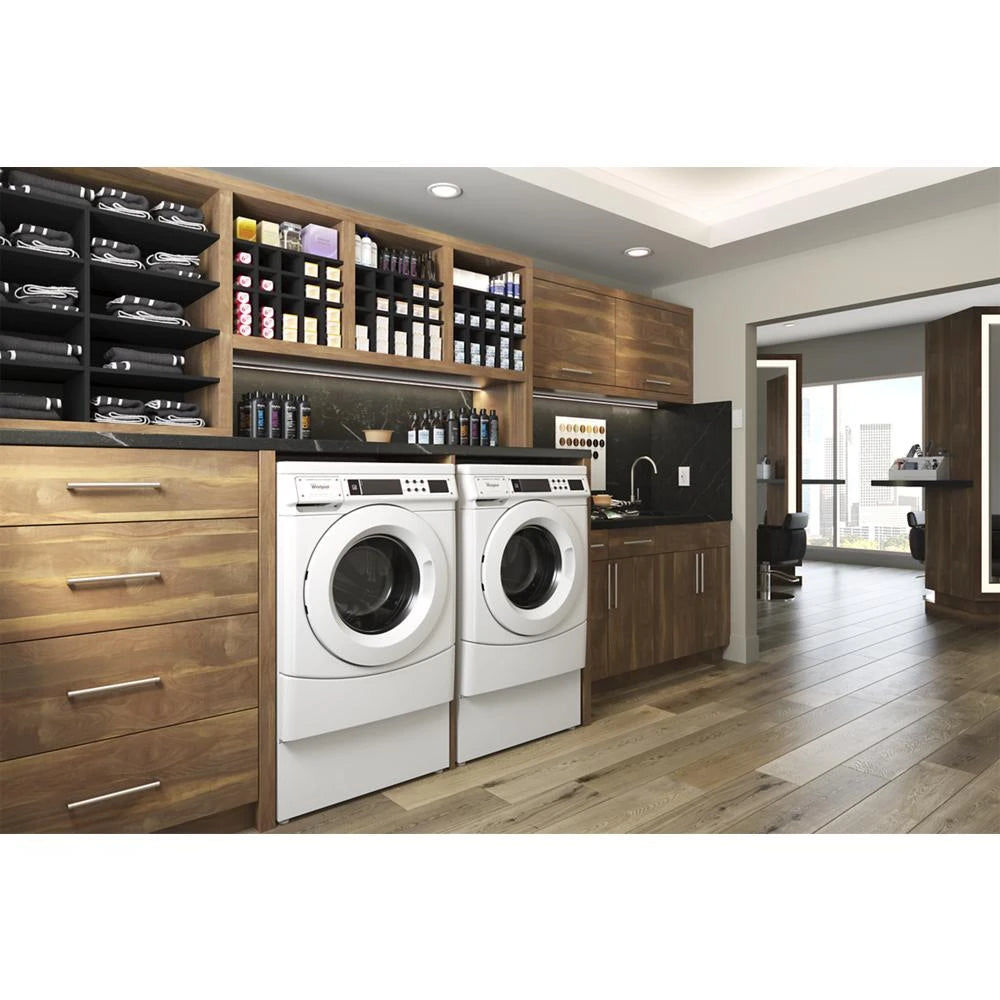WHIRLPOOL 27" Commercial Gas Front-Load Dryer, Non-Vend - White (CGD9160GW)