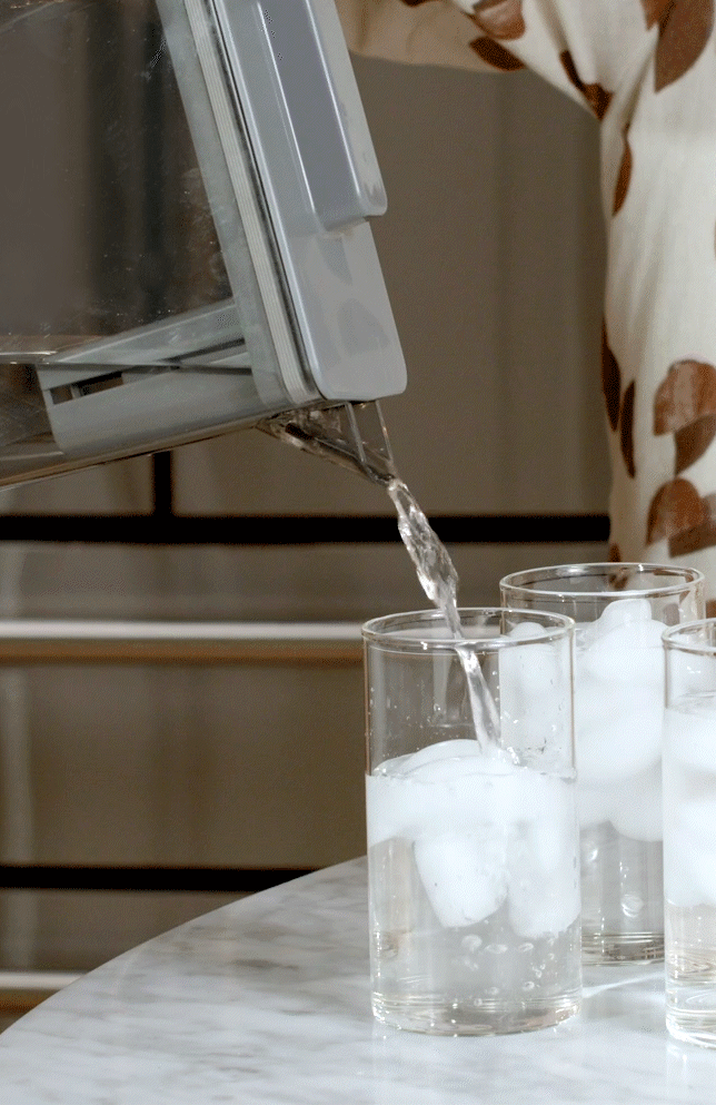 CAFE CAF?™ ENERGY STAR® 28.7 Cu. Ft. Smart 4-Door French-Door Refrigerator in Platinum Glass With Dual-Dispense AutoFill Pitcher - Platinum Glass (CGE29DM5TS5)