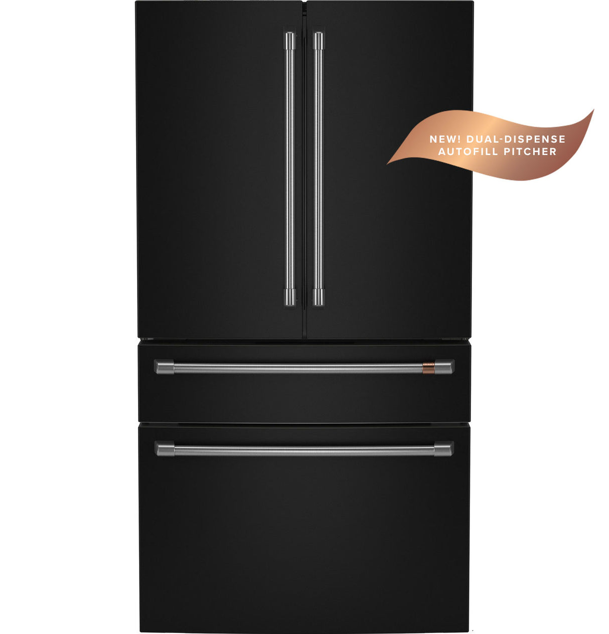 CAFE Caf? 28.7 Cu. Ft. Smart 4-door French-door Refrigerator With Dual-dispense Autofill Pitcher - Matte Black (CGE29DP3TD1)
