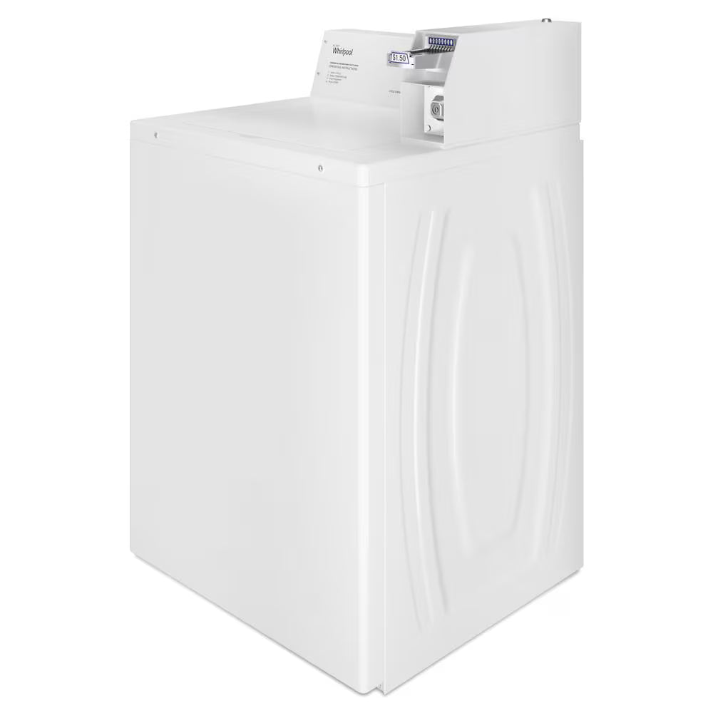 Whirlpool Commercial Gas Super-Capacity Dryer, Coin Slide - White (CGM2745FQ)
