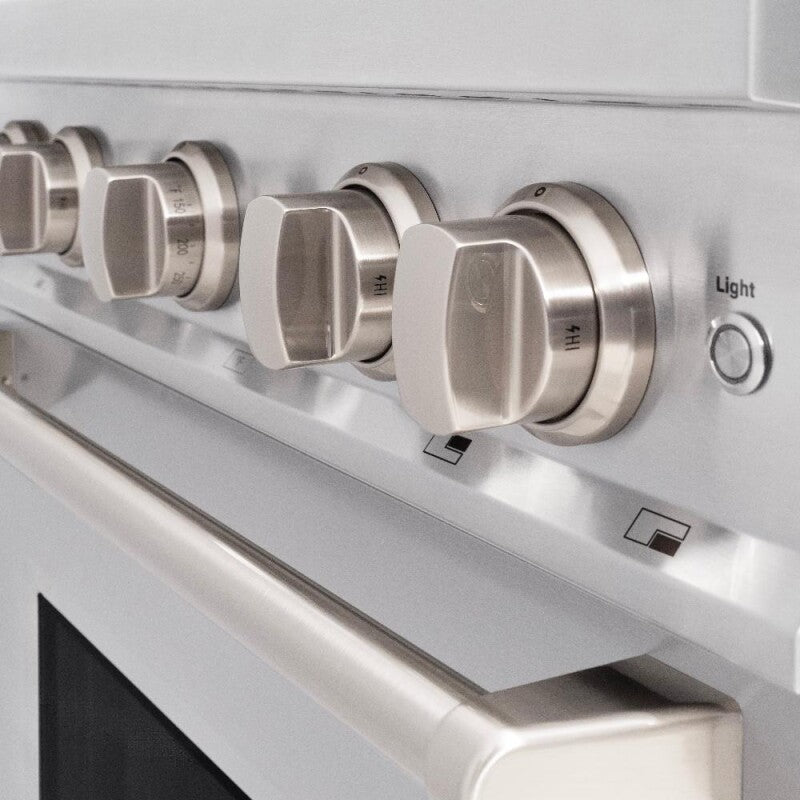ZLINE 30 In. 4.2 Cu. Ft. Classic Gas Range With Convection Gas Oven In Stainless Steel With 4 Brass Burners - Stainless Steel (CGRBR30)