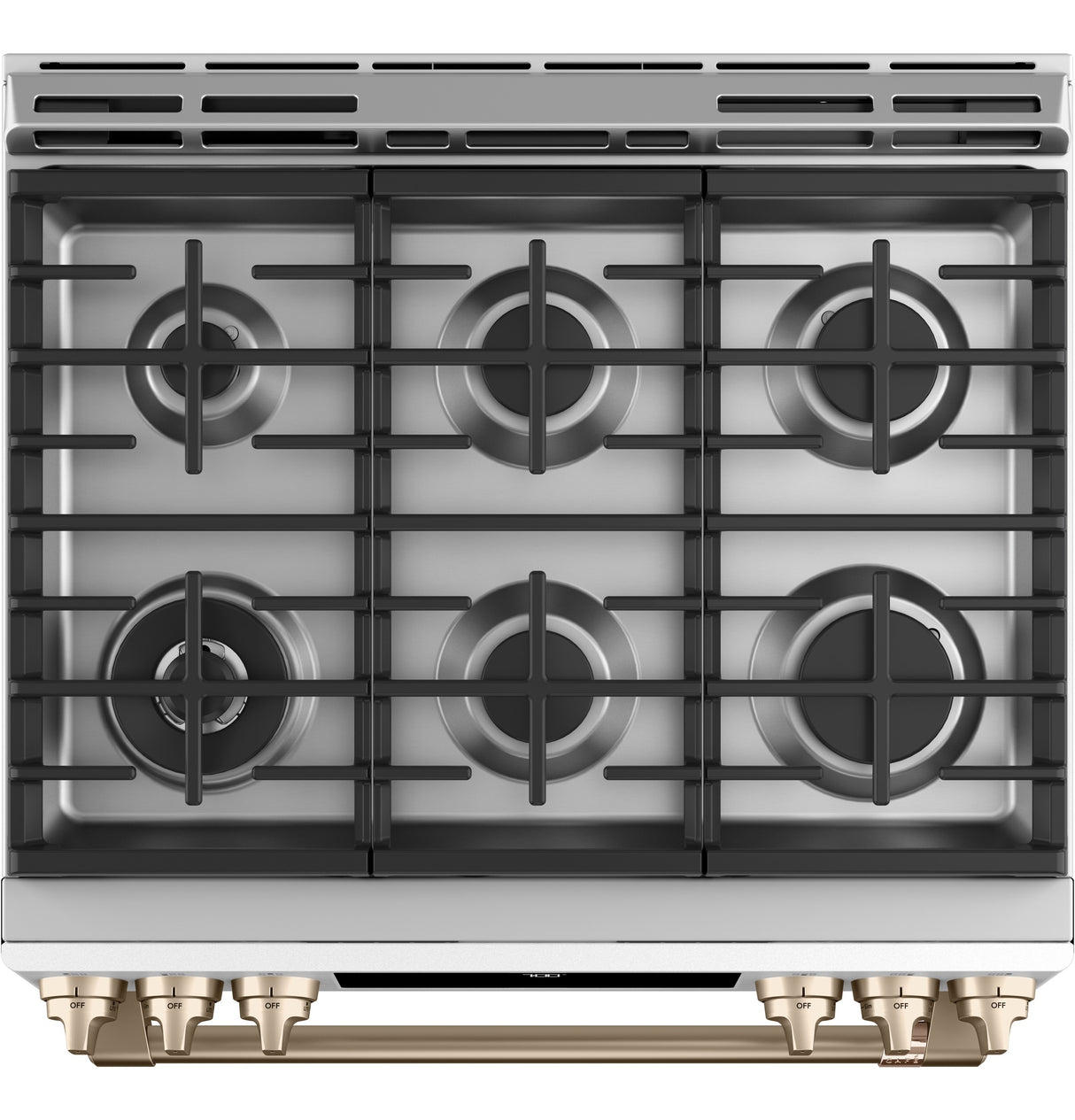 CAFE Caf? 30" Smart Slide-in, Front-control, Gas Range With Convection Oven - Matte White (CGS700P4MW2)