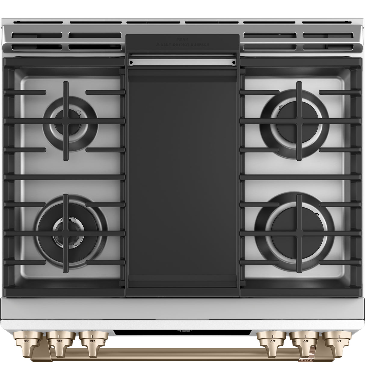 CAFE Caf? 30" Smart Slide-in, Front-control, Gas Range With Convection Oven - Matte White (CGS700P4MW2)