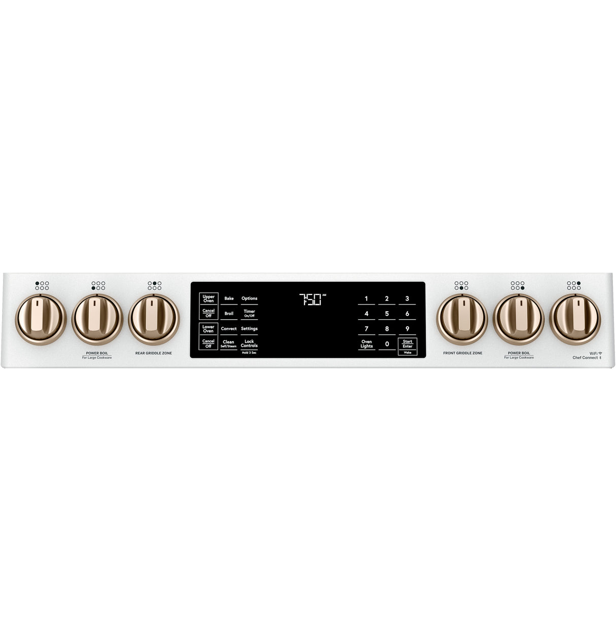 CAFE Caf? 30" Smart Slide-in, Front-control, Gas Double-oven Range With Convection - Matte White (CGS750P4MW2)