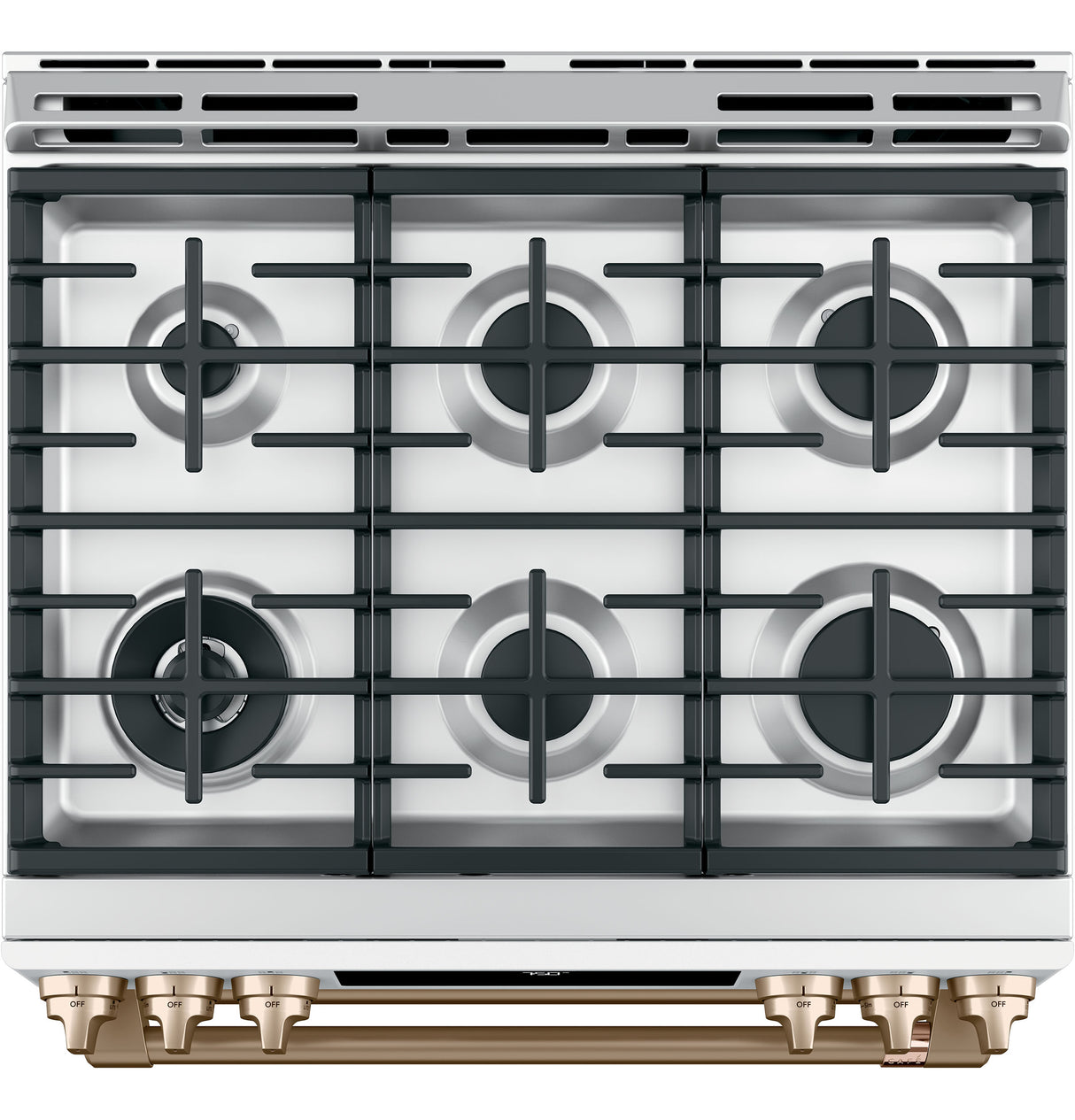 CAFE Caf? 30" Smart Slide-in, Front-control, Gas Double-oven Range With Convection - Matte White (CGS750P4MW2)