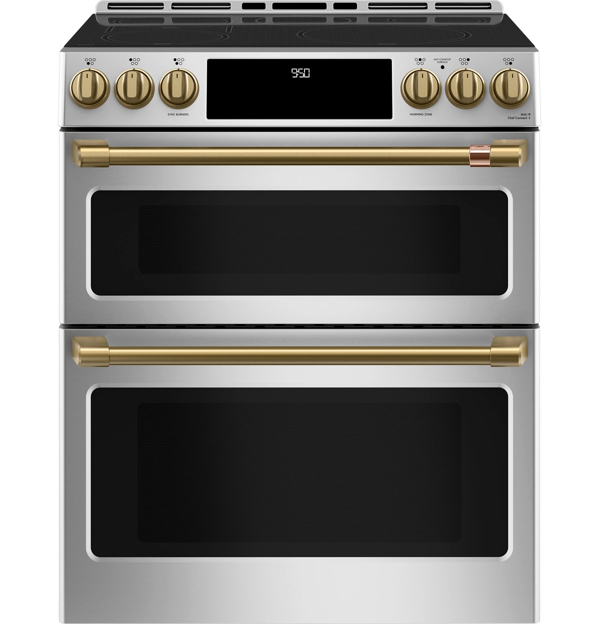 CAFE Caf? 30" Smart Slide-in, Front-control, Induction And Convection Double-oven Range - Stainless Steel (CHS950P2MS1)