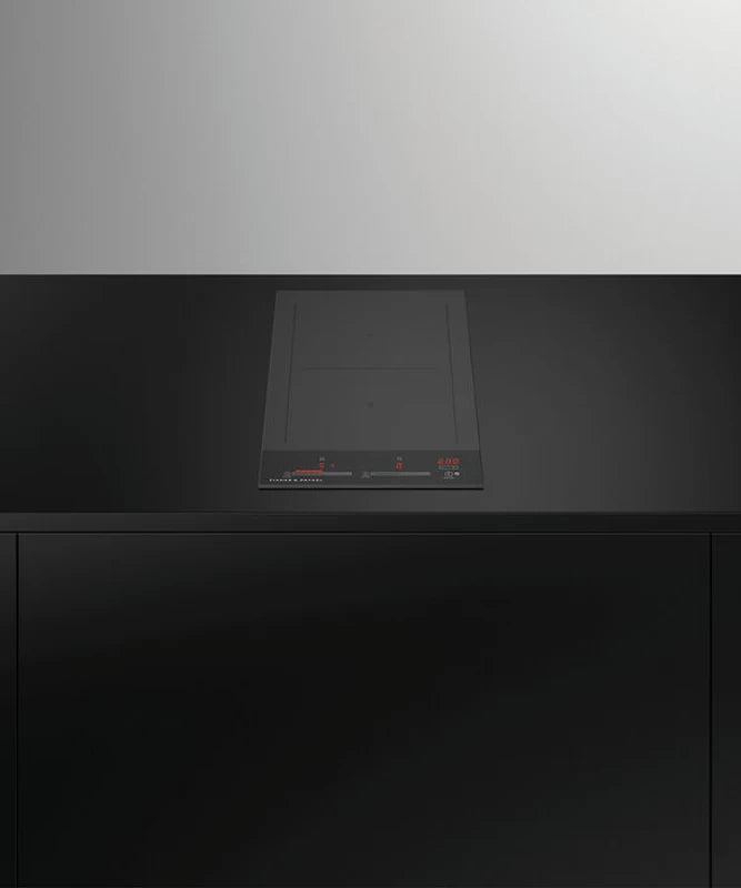 Fisher Paykel Induction Cooktop, 12", 2 Zones with SmartZone - Black Glass (CI122DTB4)