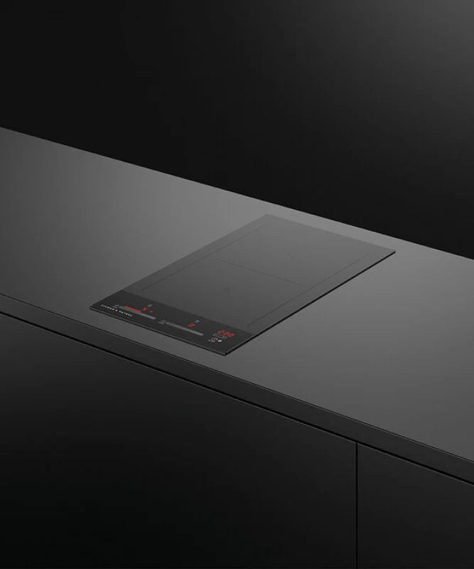 Fisher Paykel Induction Cooktop, 12", 2 Zones with SmartZone - Black Glass (CI122DTB4)