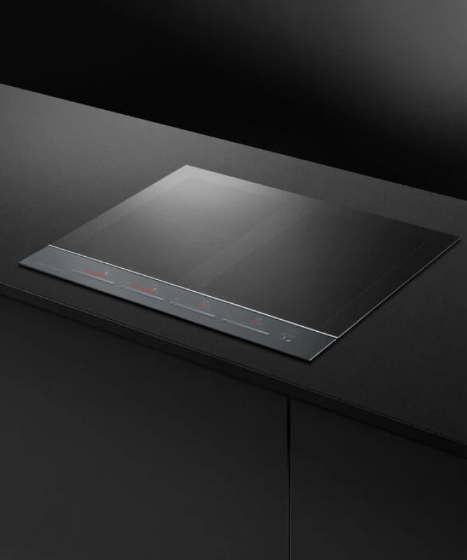 Fisher Paykel Induction Cooktop, 24", 4 Zones with SmartZone - Black Glass (CI244DTB4)