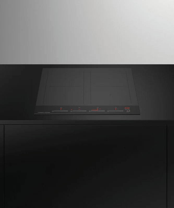 Fisher Paykel Induction Cooktop, 24", 4 Zones with SmartZone - Black Glass (CI244DTB4)
