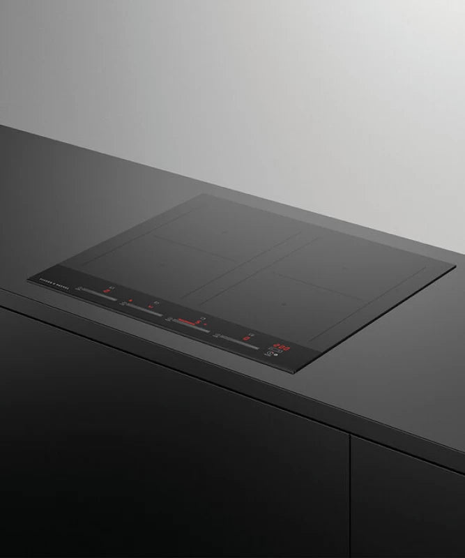 Fisher Paykel Induction Cooktop, 24", 4 Zones with SmartZone - Black Glass (CI244DTB4)