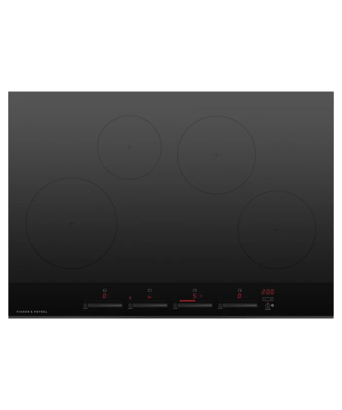 Fisher Paykel Induction Cooktop, 30", 4 Zones - Black Glass (CI304DTB4)